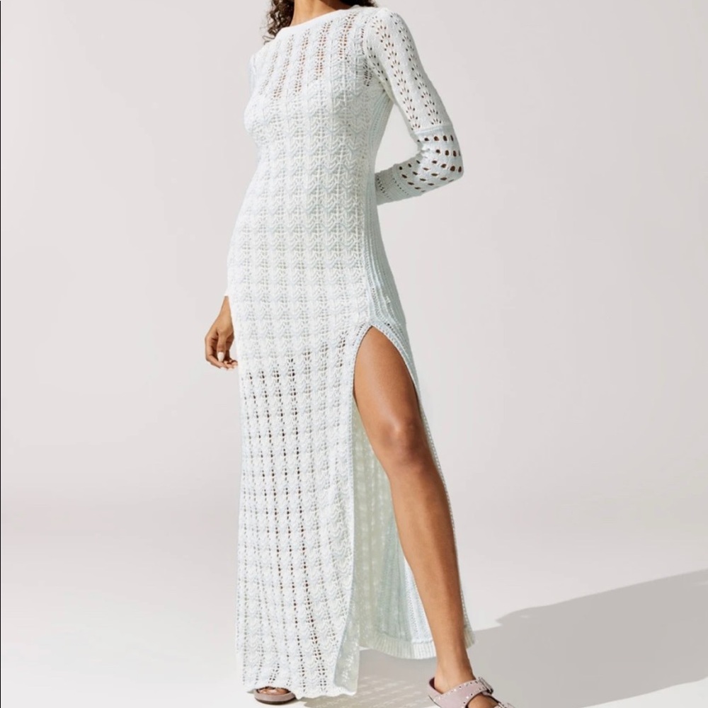 LOVESHACKFANCY Tam Gown Soft Blue